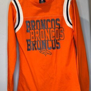 NFL Orange and White Long Sleeve Women’s Shirt